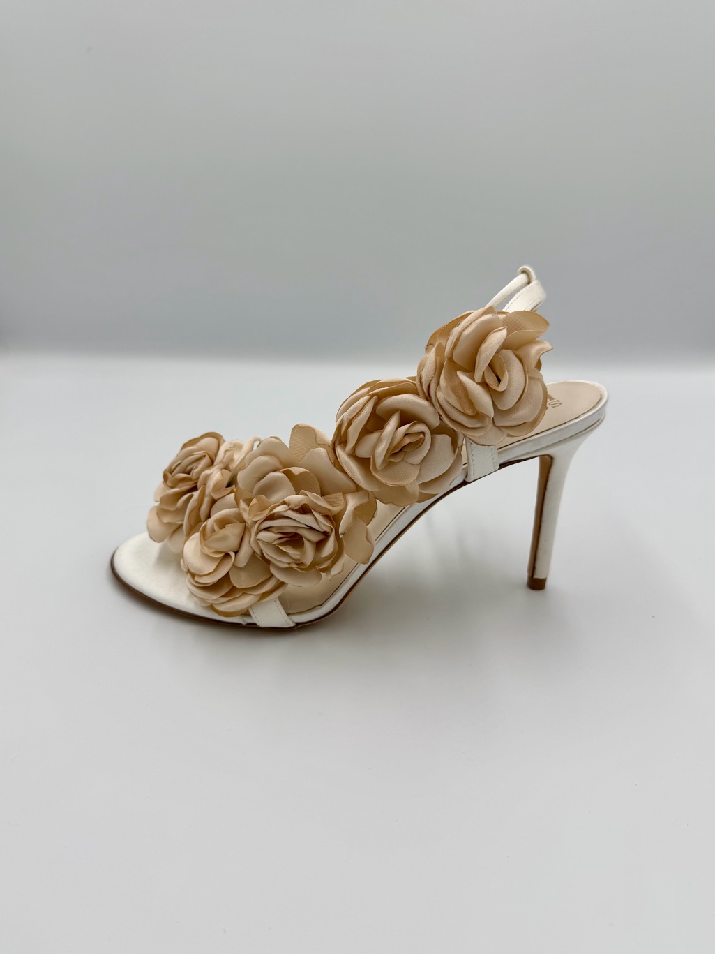 Something Bleu Hensley Silk Floral Made In Italy Sandals Heels Msrp $495/Nwob — image 7 of 8